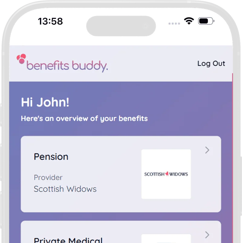 Employer controls screen inside iPhone